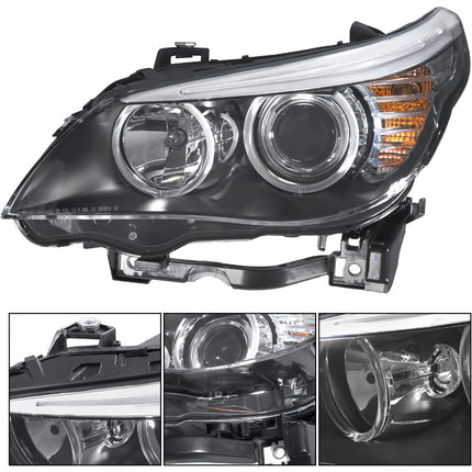 Findmall Headlight Assembly LH Replacement for 528i 2008-2010