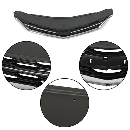 Findmall 2-Piece Front Upper and Lower Grille Set Replacement for Cruze Sedan 2016-2018