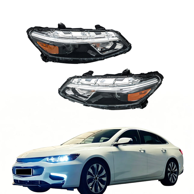 Findmall Headlight Assembly Halogen Replacement for Malibu 2016-2018