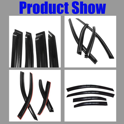 Findmall Window Visor Rain Guard Deflector Replacement for 2004-2008 Acura TSX CL8 Euro-R