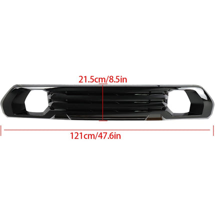 Findmall Front Lower Bumper Grille Plate Filler for 2019‑2022 GMC Sierra 1500 AT4 Denali, Painted Gloss Black Factory Plastic, Replacement for 84176747