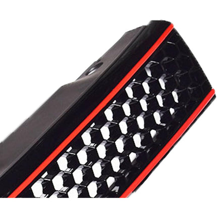 Findmall Front Upper and Lower Grille Set for 2011-2014 Jetta Mk6 Sedan, Black with Red Trim