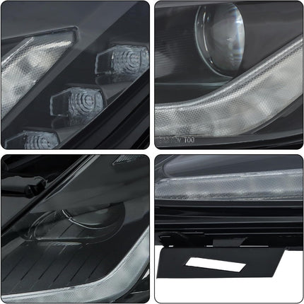 Findmall Driver Side Headlights Assembly HID with Ballast Replacement for Corvette 2014-2019 Housing Black Lamp LH 1PC GM2502403