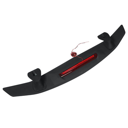 Findmall Universal 52 Inches 2 Pedestal Rear Trunk Spoiler Wing Fin Tail with Light Matte Black