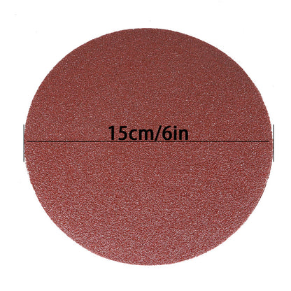 findmall 60Pcs Hook and Loop Sanding Disc 6-Inch No-Hole Aluminum Oxide Sandpaper Include 80 100 120 180 240 400 Grits Fit for Sanding Grinder Polishing Accessories