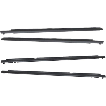 Findmall Black Window Weatherstrip Seal Kit for 2009-2012 Toyota Corolla, 4-Piece