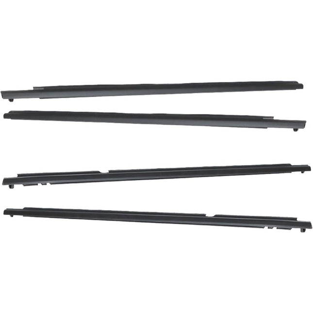 Findmall Black Window Weatherstrip Seal Kit for 2009-2012 Toyota Corolla, 4-Piece