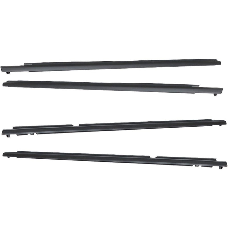 Findmall Black Window Weatherstrip Seal Kit for 2009-2012 Toyota Corolla, 4-Piece