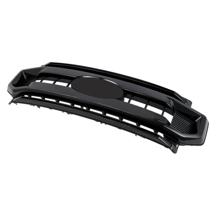 Findmall Front Grille Upper Glossy Black with 2 Straight Trim Style Replacement for F250 F350 F450 F550 Super Duty 2020-2022