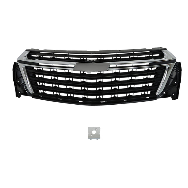 Findmall Black Front Center Grille with Chrome Trim Replacement for Traverse 2022-2023