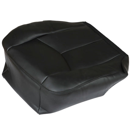 Findmall Leather Driver Side Bottom Seat Cover & Foam Cushion Replacement for 2003-2006 Silverado Black