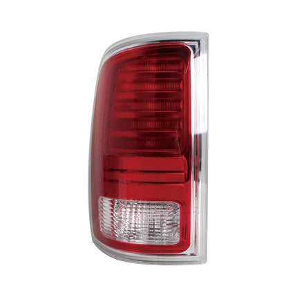 Findmall Tail Light Assembly for 2013‑2018 Dodge RAM 1500 2500 3500 Rear Left Driver Side Electric Plated Frame with Bulbs, Replaces 68093079AC