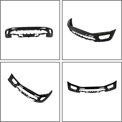 Findmall Black Steel Front Bumper with Parking Sensor Holes Replacement for 2019‑2023 Ford Ranger