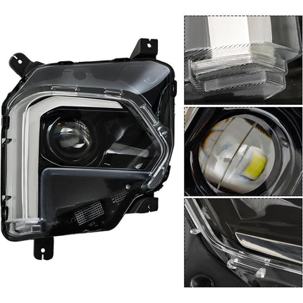 Findmall Passenger Side Headlights Assembly without DRL Replacement for Traverse 2022-2023 Housing Black Lamp RH 1PC 85596374 GM2503525