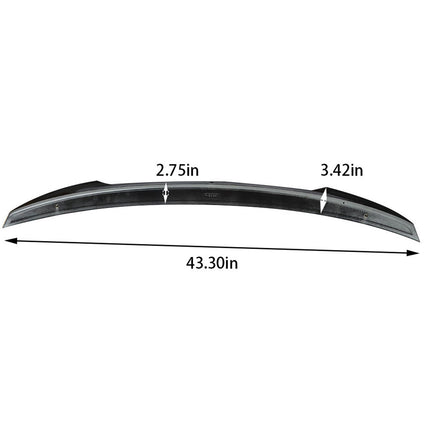 Findmall Trunk Lip Spoiler Wing Gloss Black JDM Style Replacement for 2020 2021 Sentra