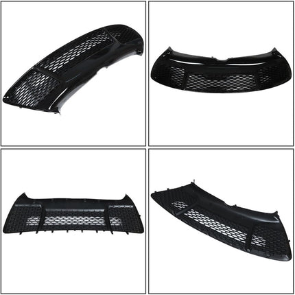 Findmall Front Upper and Lower Grille Set for 2015-2017 Toyota Camry SE XSE, Black