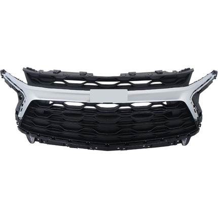 Findmall Silver and Black Front Upper Bumper Grille Replacement for Blazer LT 2023-2024