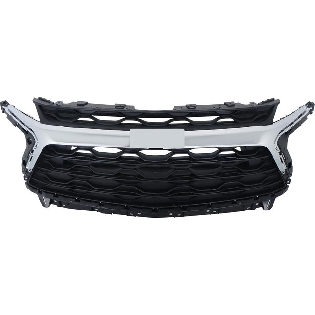 Findmall Silver and Black Front Upper Bumper Grille Replacement for Blazer LT 2023-2024