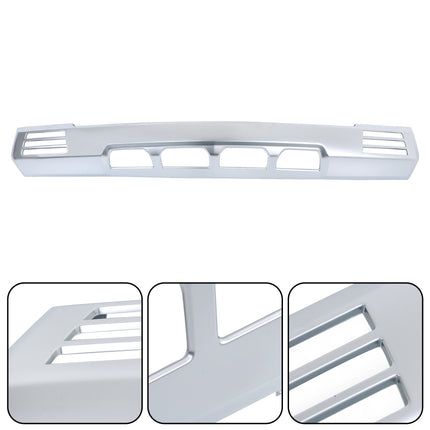 Front Bumper Lower Valance Skid Plate Matte Chrome Plastic Replacement for Silverado 1500 2022-2023 84878970
