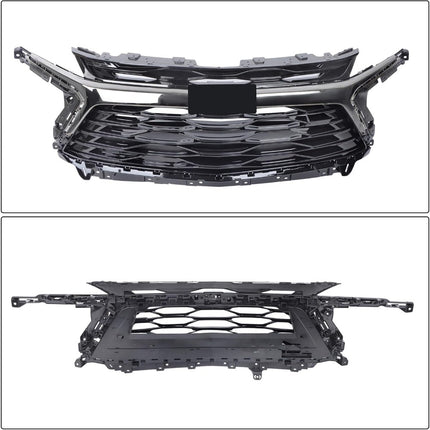 Findmall Chrome and Black Front Bumper Grille Replacement for Blazer RS 2023-2025 84764907