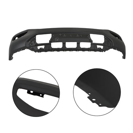 Findmall Primed Steel Front Bumper Face Bar without Parking Sensor Holes Replacement for 2016-2018 GMC Sierra 1500, 23381975, GM1002865
