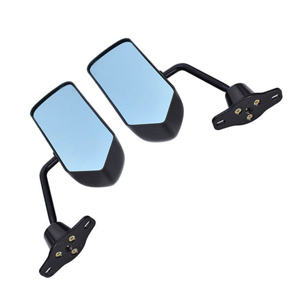 Findmall 2PCS Side Rearview Wing Mirrors F1 Style Universal Racing Glass Black