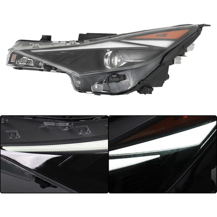 Findmall Headlight Assembly for 2021–2022 Hyundai Elantra Front Left Driver Side, Replaces 92101-AB000