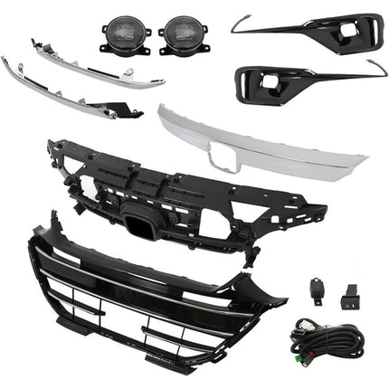 Findmall Front Grille Assembly for 2021-2022 Honda Accord, Gloss Black