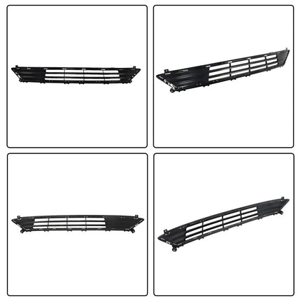 Findmall Front Bumper Grille Upper Lower Grills with Fog Lamp Covers Black Trim Assembly Replacement for 2019 2020 Fusion SE SEL