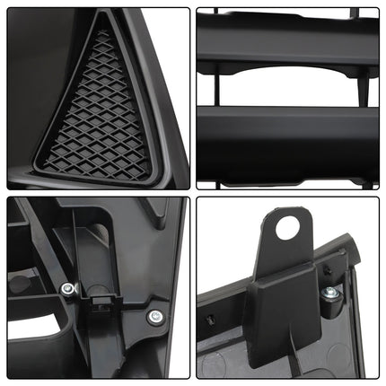 Findmall Front Upper Grille for 2005-2011 Toyota Tacoma, Gloss Black