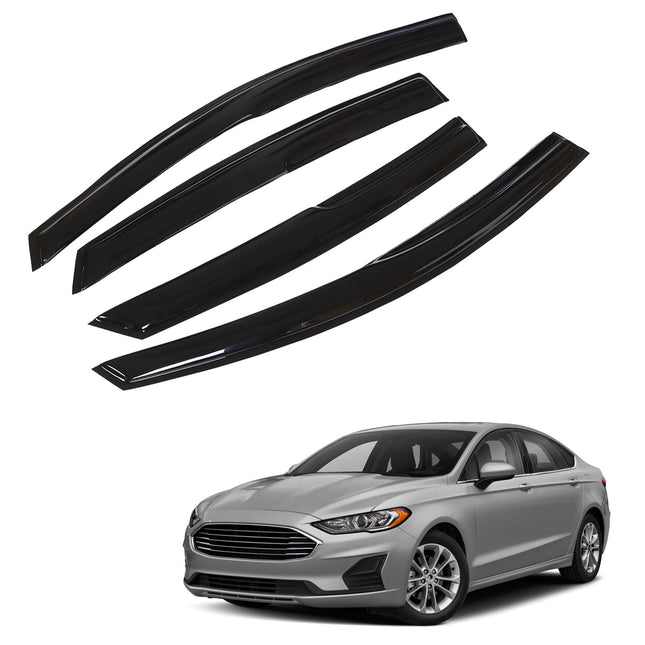 Findmall Side Window Visor Vent Sun Rain Guard Deflector Replacement for 2013-2020 Fusion