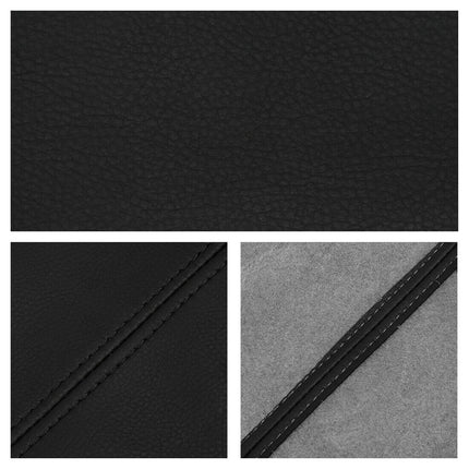 Findmall 2Pcs Front Seat Armrest Cover (Leather Part Only) Replacement for 2007-2009 Honda CR-V CRV Black