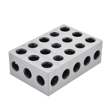 findmall Precision 2-4-6 Blocks Matched Pair, 23 Holes, Hardened & Ground Steel Machinist Setup Blocks, 2" x 4" x 6"