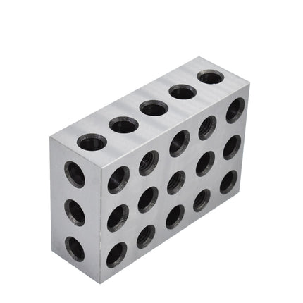 findmall Precision 2-4-6 Blocks Matched Pair, 23 Holes, Hardened & Ground Steel Machinist Setup Blocks, 2" x 4" x 6"