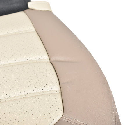 Findmall 2 Tone Tan Driver Side Leather Seat Cover Replacement for 2002 2003 2004 2005 2006 Explorer Eddie Bauer