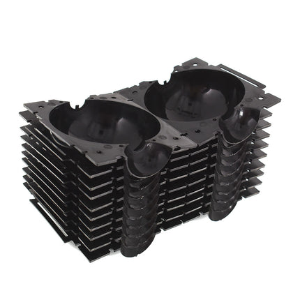 Findmall 10 Pack Reusable Plant Propagation Trays, Black Seedling Cutting Rooting Boxes for Plant Propagation and Transplanting