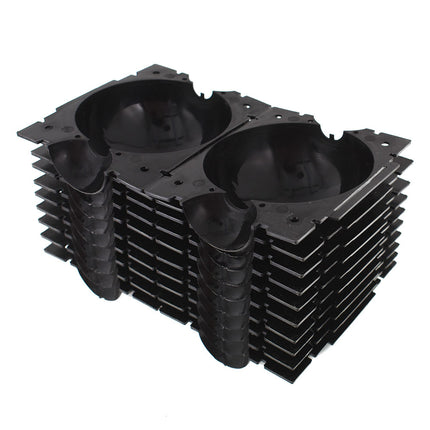 Findmall 10 Pack Reusable Plant Propagation Trays, Black Seedling Cutting Rooting Boxes for Plant Propagation and Transplanting
