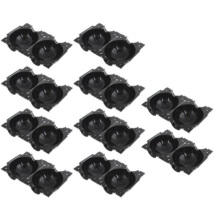 Findmall 10 Pack Reusable Plant Propagation Trays, Black Seedling Cutting Rooting Boxes for Plant Propagation and Transplanting