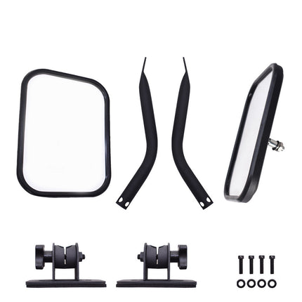 Findmall 2PCS Door Side View Mirrors Adjustable Black Replacement for 1997-2018 Wrangler TJ JK 55077966AH