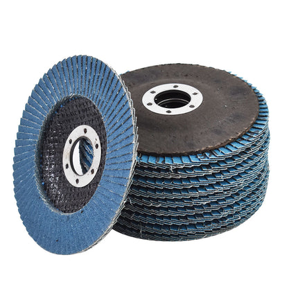findmall 4-1/2" x 7/8" Zirconia Flap Disc Type 29 – 40/60/80 Grit Grinding & Sanding Discs for Angle Grinder (10/50/100 Pack)