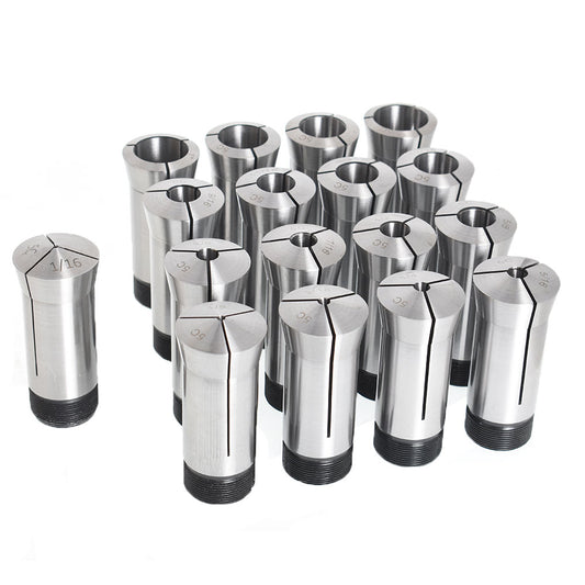 findmall 5C Collet Set 17 Piece 1/8-1-1/8 Inch By 16Ths