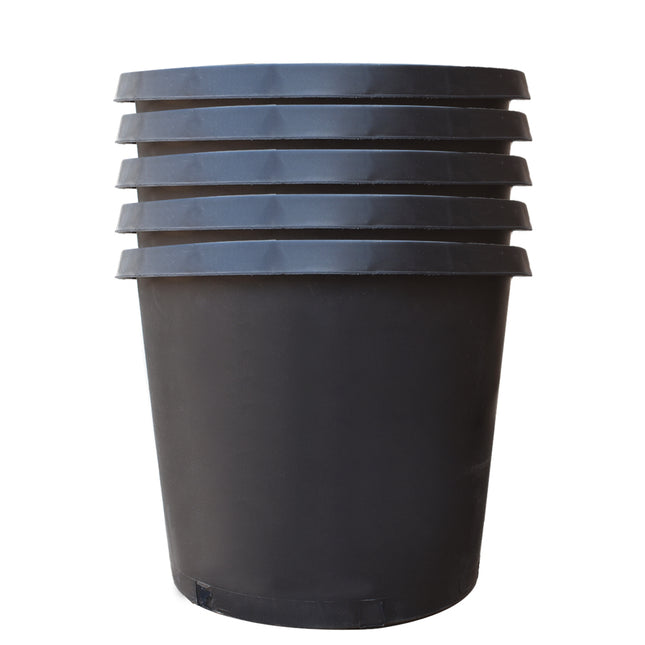 Findmall 5pc Plastic Nursery Plant Pots with Drainage Holes – Durable Garden Planters for Flowers, Herbs & Vegetables