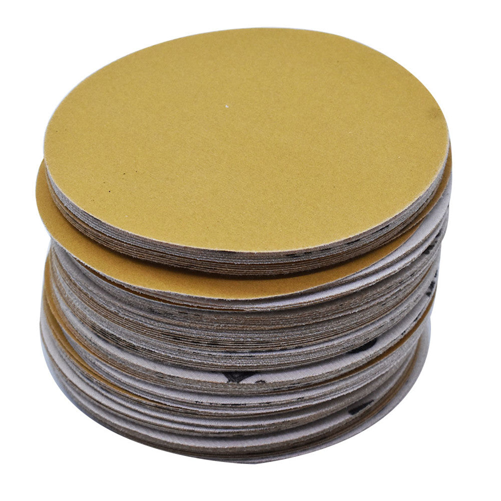 findmall Hook Loop Pads Sanding Disc Flocking Grit 240 NO-Hole 100 Pack 6" Discs