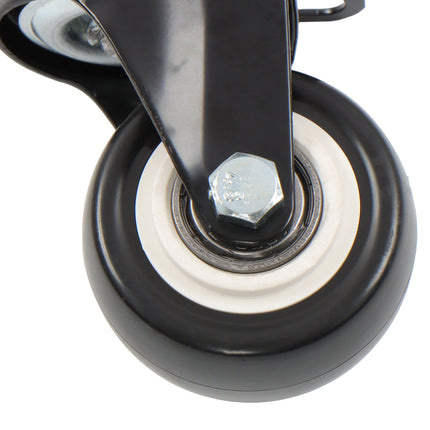 Findmall 24 Pack 2 Inch Polyurethane Swivel Caster Wheels, Plate Mount, Heavy Duty Replacement Casters for Furniture, Carts, Workbenches & Shelving