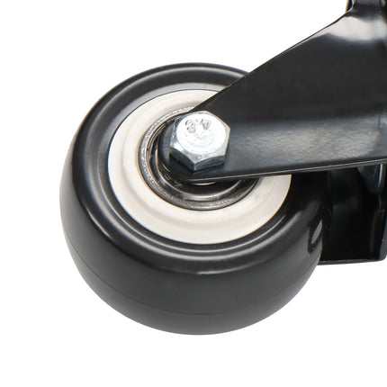 Findmall 24 Pack 2 Inch Polyurethane Swivel Caster Wheels, Plate Mount, Heavy Duty Replacement Casters for Furniture, Carts, Workbenches & Shelving