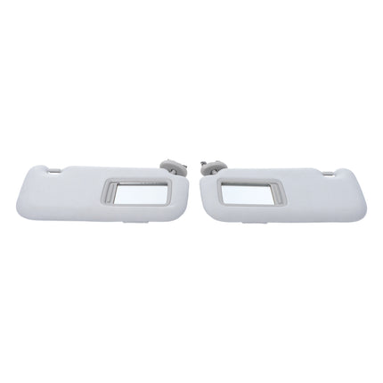 Findmall Side Sun Visor Sunshade with Mirror Gray Replacement for Corolla Sedan 4-Door 2009 - 2013