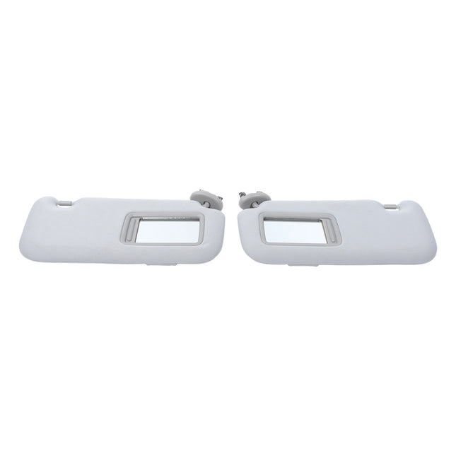 Findmall Side Sun Visor Sunshade with Mirror Gray Replacement for Corolla Sedan 4-Door 2009 - 2013