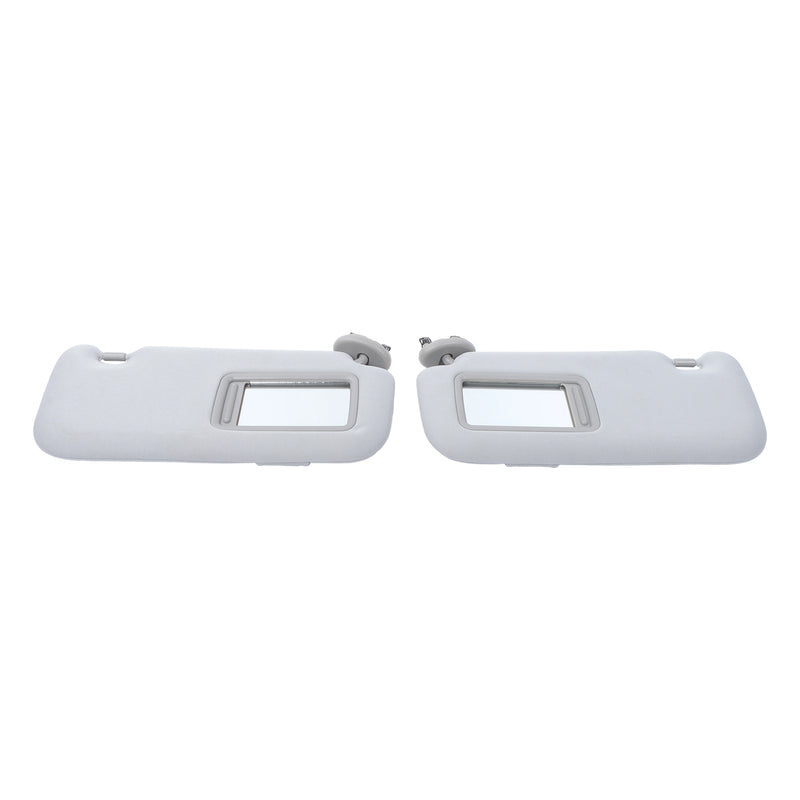 Findmall Side Sun Visor Sunshade with Mirror Gray Replacement for Corolla Sedan 4-Door 2009 - 2013