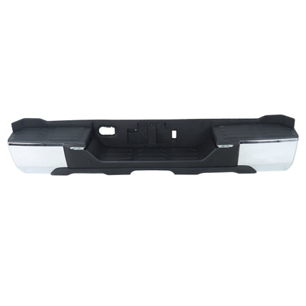 Findmall Chrome Rear Step Bumper for 2022-2024 Toyota Tundra, Without Sensor Holes, TO1103141