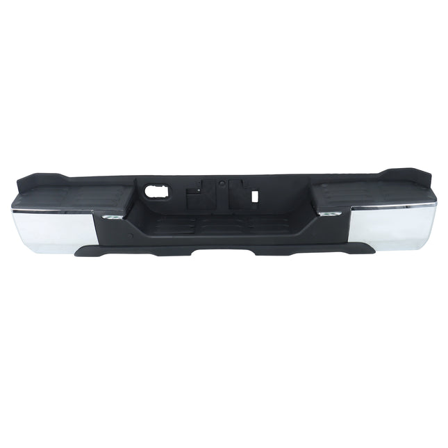 Findmall Chrome Rear Step Bumper for 2022-2024 Toyota Tundra, Without Sensor Holes, TO1103141